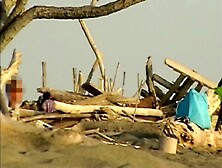 Girlfriend sucks my rod at a public beach in front of many strangers