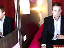 French Banker Serviced His Big Cock By A Guy In Spite Of Him.