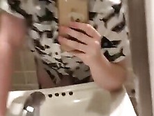 Quick Toilet Fuck By A Cute Trans Girl