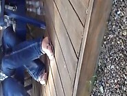 Candid Silver Flip Flop Feet