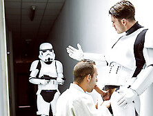 Hector De Silva,  Luke Adams,  Paddy O'brian,  Troopers In Star Wars 4 : A Gay Xxx Parody - Jizzorgy