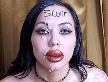 Bimbo Throat Fucks With Huge Load