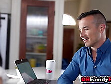 Sexy stepsis drank large weenie and excited playgirl enjoyed coarse sex