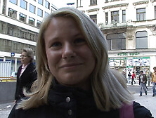 Kristyna sucks cock for cash