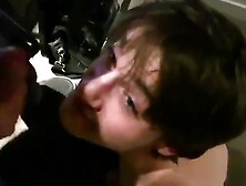 Twink Spits Out My Cum After A Big-Cock Blowjob