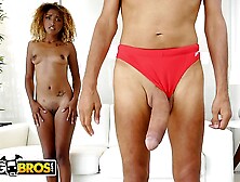 BANGBROS - Petite Black Babe Kiki Star Tries To Fit Big Dick In Every Hole
