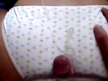 Amateur Girlfriend Gets Her White Panties Cummed On