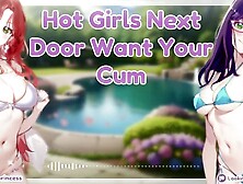 Charming Whores Next Door Want Your Spunk | Audio Anime Roleplay | ASMR RP | Erotic Audio | Sperm Play