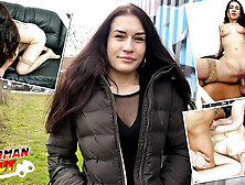 German Scout Picks Up Skinny Czech Teen Stefani Jameson for First Casting - Saggy Tits,  Rough Fuck & Squirting