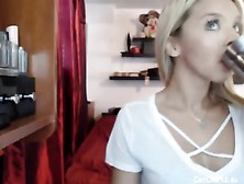 Hot Blonde From Camlivehub. Eu Teasing