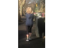 Hot Granny Public Ass Tease