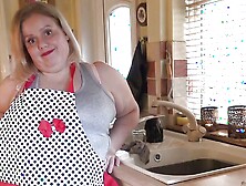 Auntjudysxxx - Your Busty Bbw Wife Megan Sucks Your Cock In The Kitchen (Pov)