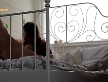 Sideways Missionary after Snatch Licking and Cum inside
