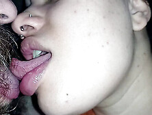 Hot Brazilian Girl Deep Tongue Kissing and Pussy Licking - Close Up HD