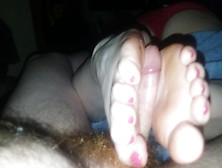 Sexy Reverse Footjob Makes Me Explode!