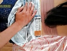 Cogiendo a empleada doméstica,  vino por trabajo y me la terminé follando