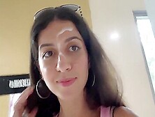 Cumwalk In Public Supermarket - Facial Fetish Outdoor Blowjob
