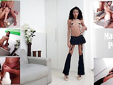 1. 90m Tall & Slim Japanese-Brazilian,  Ob Honey Fucked By 4 Huge