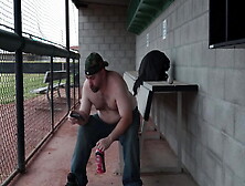 Was Feeling Horny At The Local Baseball Diamond So I Jerked Off Until I Came A Massive Load