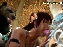 FURRY ORGY in the Jungle King's Throne Room