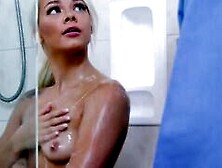 Soapy Sitter Performs Cock Massage As Extra