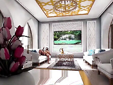 Humongous Rear-end 3D Hoes Fisted and Screwed by Humongous Arab Rod