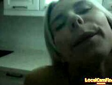 Blonde Tattooed Amateur Babe With Big Tits Orgasms On Webcam