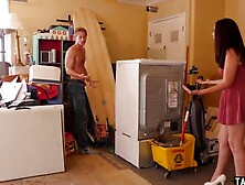 Nasty dark haired 18 year old Nickey Huntsman ordering bf to please her