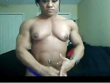 Muscle Girl Webcam Show