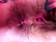 Hirsute butt winking close up backdoor fetish