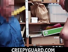 Underware stealing stripper caught and banged by mall cop