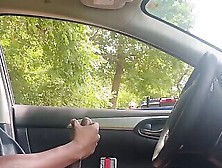 I Got Caught Stroking In My Car By A Park Stranger!