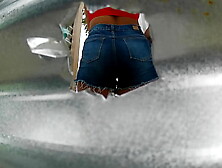 Cam records cute Hispanic in beach locker room (THROUGH THE ONLINE CAMERA LENS)