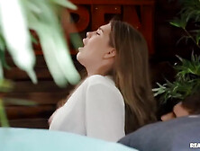 Angel Flirt, Angel Little And Little Angel In Rides Hard Cock With Her Asshole