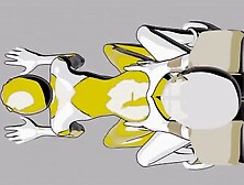 White and Yellow ranger Doggystyle Anal