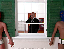 Teen with big boobs in a wild porn game adventure