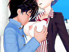 All the hump scenes from the game featuring the professor