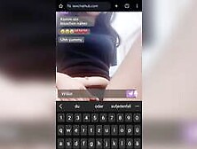 Petite German teen on random chat