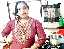 Indian Desi Mommy Neighbor Boy With Kitchen