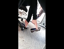 Chinese Girl Shoe Dangling Part 1 (Youtube Reupload)