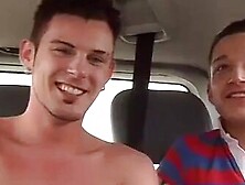 BoyDesire. com - Picking up cute twink Todd for a hard threesome car fuck