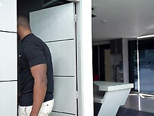 INTERRACIAL ANAL - My neighbour throws me a bachelorette party by stretching my constricted butt with his large ebony jock.