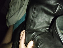 Leather Jacket Masturbation