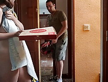 Lucky Pizza Delivery Guy Gets To Fuck That Splendid Girl