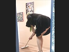 Japanese Mom Cleaning The House