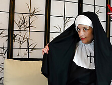 The Horny Nun - Costume Nun Lingerie Toying - Sexlikereal