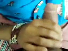 Bhabhi In Blue Jerking