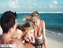 Addie & Cayenne Live out their 3Some Orgy Fantasy