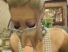 Grandma Treat One - Posh Grannies Blowing Young Dicks - Sims Four