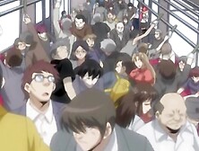 Busty Hentai girl is fucked on the couch by a horny fellow